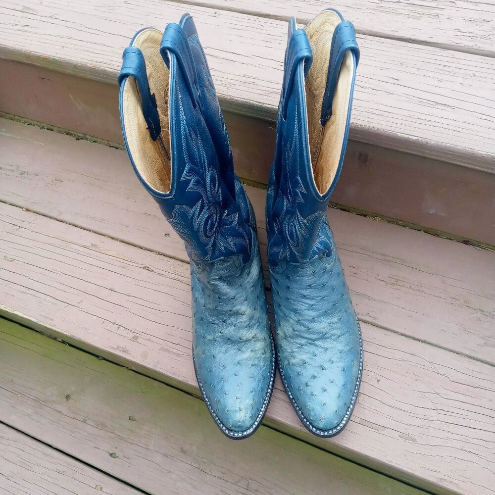 Dan Post Ostrich Western Boots Mens 9D